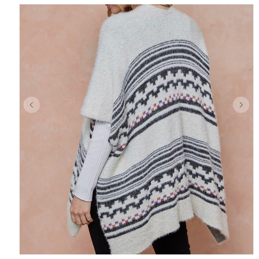 34 Boho Aztec Pattern Open Front Open Cardigan - Picture 4 of 5